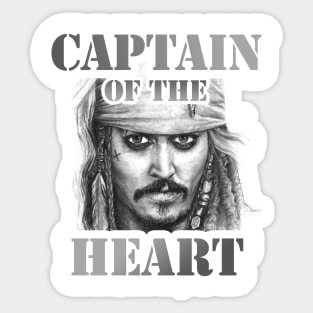 Johnny Depp - Captain of the Heart Sticker